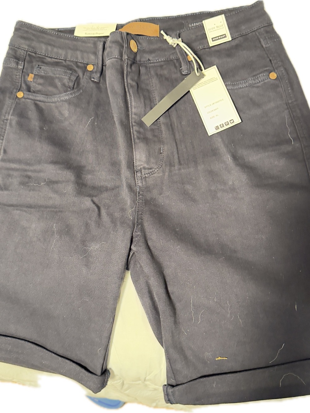 NWT Judy Blue Black Casual Denim Shorts